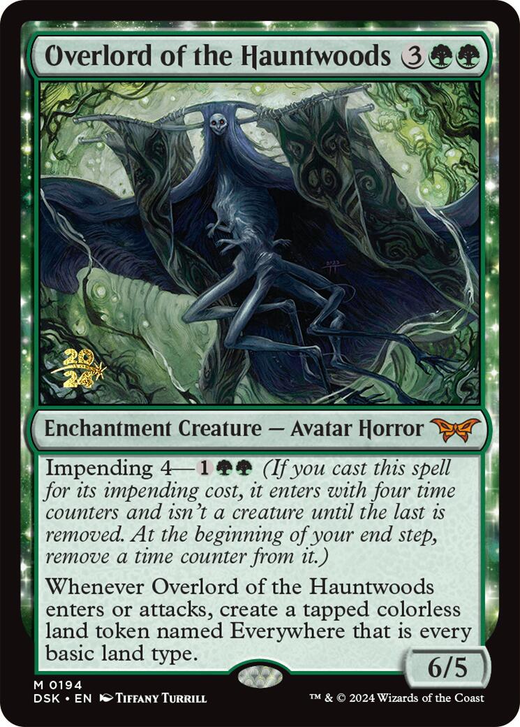 Overlord of the Hauntwoods [Duskmourn: House of Horror Prerelease Promos] - Trinity Hobby