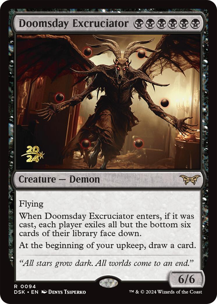 Doomsday Excruciator [Duskmourn: House of Horror Prerelease Promos] - Trinity Hobby