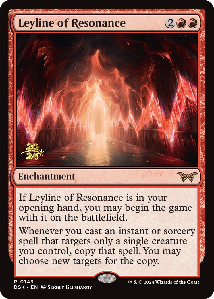 Leyline of Resonance [Duskmourn: House of Horror Prerelease Promos] - Trinity Hobby