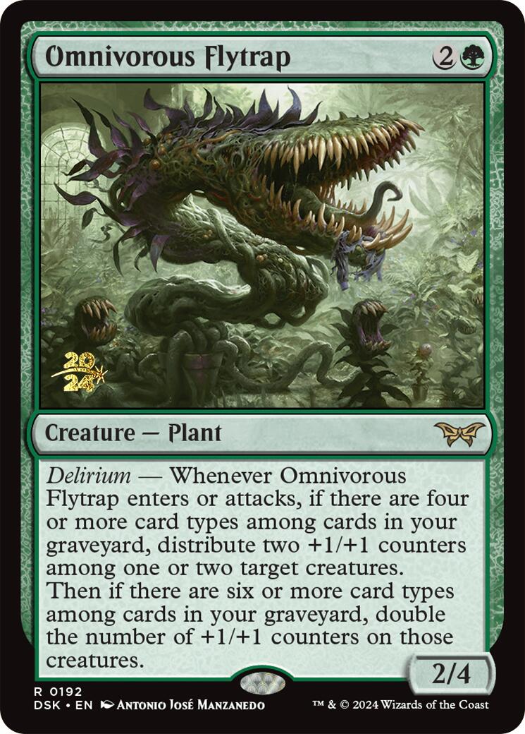 Omnivorous Flytrap [Duskmourn: House of Horror Prerelease Promos] - Trinity Hobby