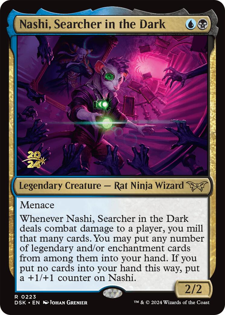 Nashi, Searcher in the Dark [Duskmourn: House of Horror Prerelease Promos] - Trinity Hobby