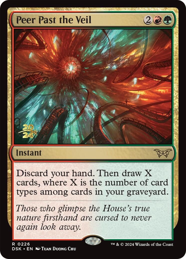 Peer Past the Veil [Duskmourn: House of Horror Prerelease Promos] - Trinity Hobby