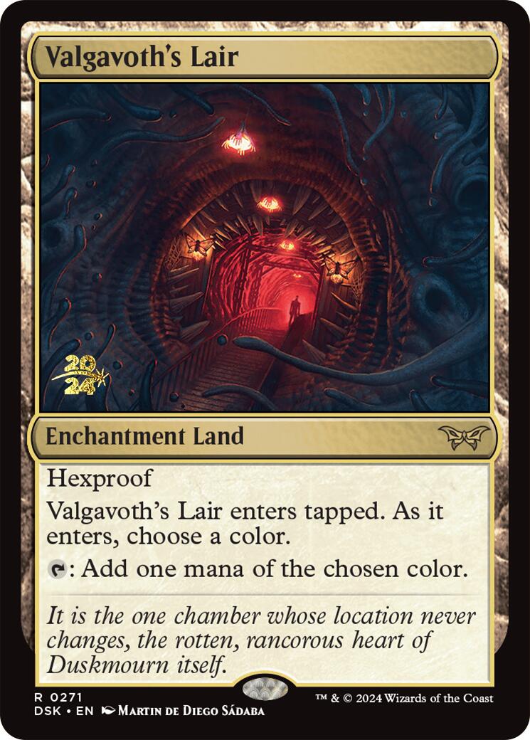 Valgavoth's Lair [Duskmourn: House of Horror Prerelease Promos] - Trinity Hobby