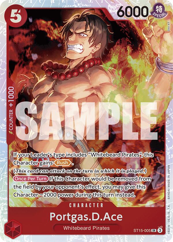 Portgas.D.Ace (ST15-005) - [Starter Deck 15: RED Edward.Newgate] Foil - Trinity Hobby