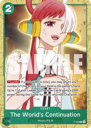 The World's Continuation (P-059) - [Starter Deck 16: GREEN Uta] - Trinity Hobby