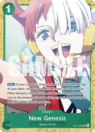 New Genesis (ST11-004) - [Starter Deck 16: GREEN Uta]