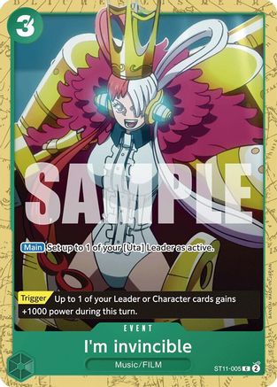 I'm invincible (ST11-005) - [Starter Deck 16: GREEN Uta] - Trinity Hobby