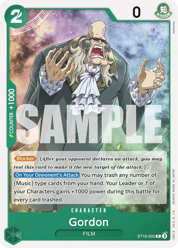 Gordon (ST16-002) - [Starter Deck 16: GREEN Uta] - Trinity Hobby