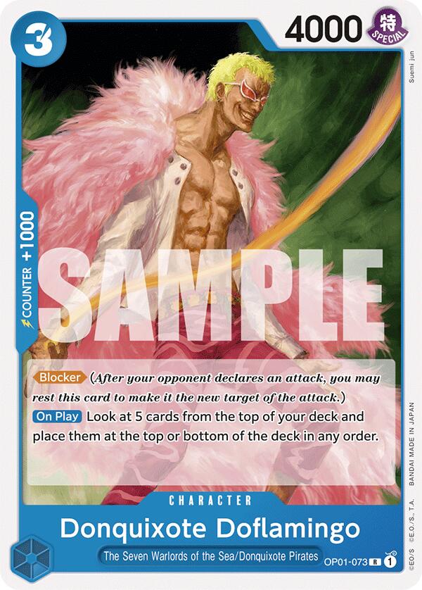 Donquixote Doflamingo (OP01-073) (OP01-073) - [Starter Deck 17: BLUE Donquixote Doflamingo] - Trinity Hobby