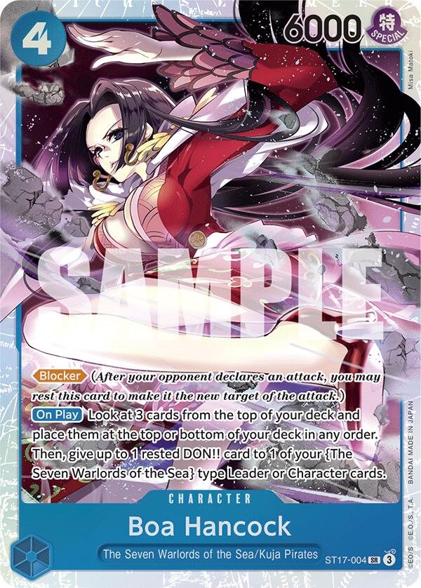Boa Hancock (ST17-004) - [Starter Deck 17: BLUE Donquixote Doflamingo] Foil - Trinity Hobby