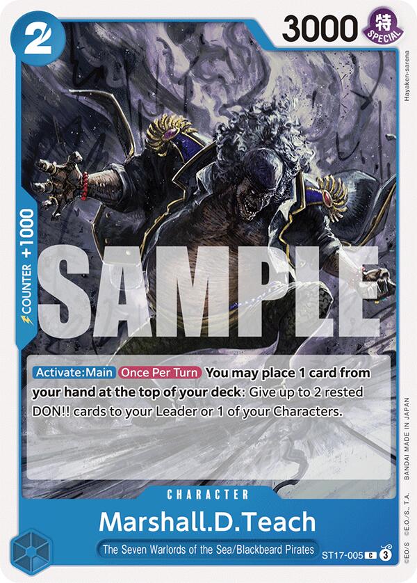 Marshall.D.Teach (ST17-005) - [Starter Deck 17: BLUE Donquixote Doflamingo] - Trinity Hobby