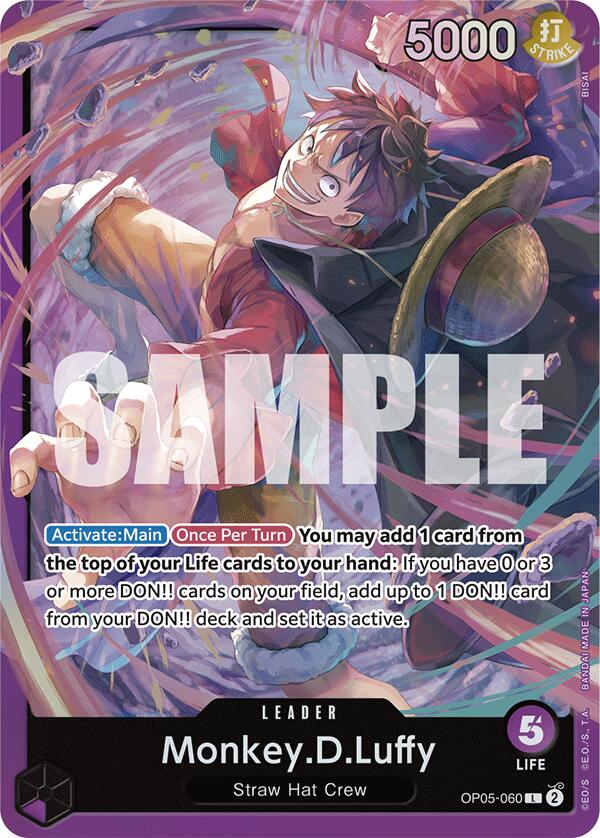 Monkey.D.Luffy (OP05-060) (OP05-060) - [Starter Deck 18: PURPLE Monkey.D.Luffy] Foil - Trinity Hobby