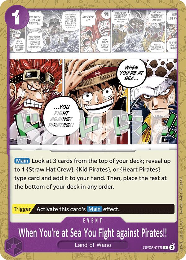 When You're at Sea You Fight against Pirates!! (OP05-076) - [Starter Deck 18: PURPLE Monkey.D.Luffy] - Trinity Hobby
