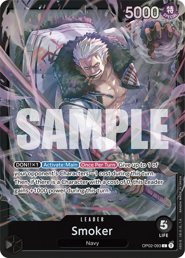 Smoker (OP02-093) (OP02-093) - [Starter Deck 19: BLACK Smoker] Foil - Trinity Hobby