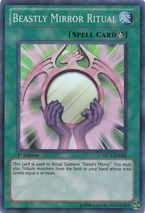 Beastly Mirror Ritual [PRC1-EN002] Super Rare - Trinity Hobby