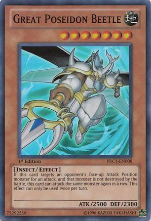 Great Poseidon Beetle [PRC1-EN008] Super Rare - Trinity Hobby