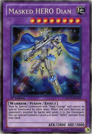 Masked Hero Dian [PRC1-EN019] Secret Rare - Trinity Hobby