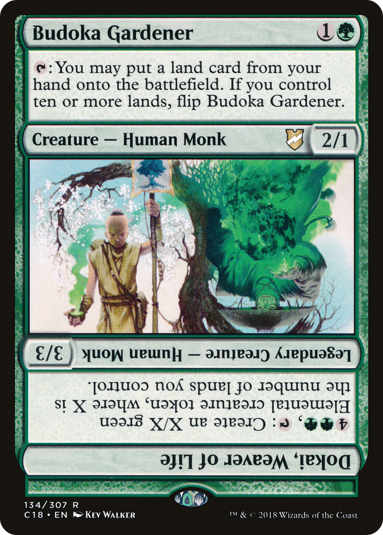 Budoka Gardener // Dokai, Weaver of Life [Commander 2018] - Trinity Hobby