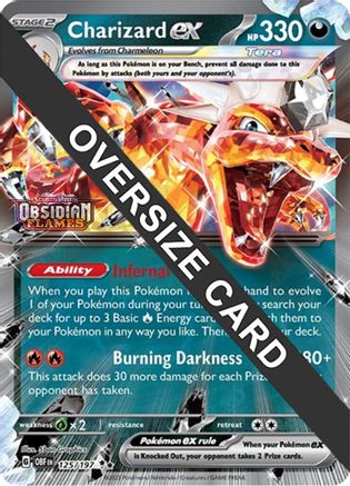 Charizard ex - (125/197) [Jumbo Cards]