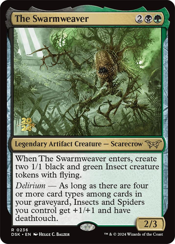 The Swarmweaver (0236) [Duskmourn: House of Horror Prerelease Promos] - Trinity Hobby