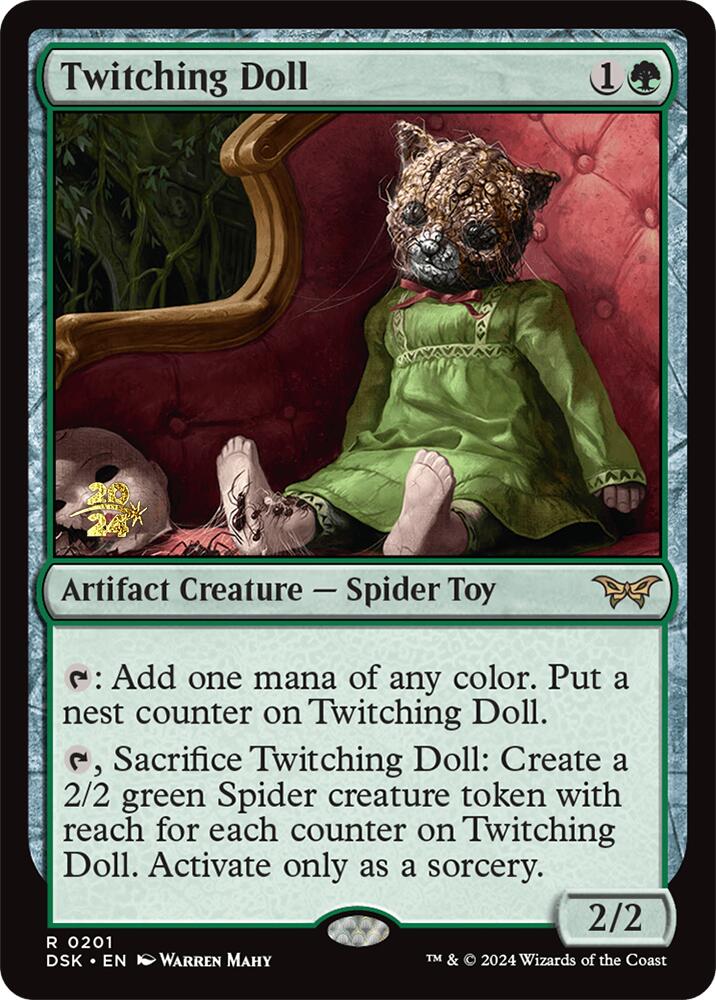Twitching Doll [Duskmourn: House of Horror Prerelease Promos] - Trinity Hobby