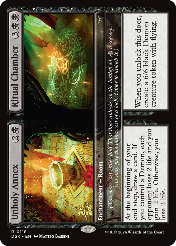 Unholy Annex // Ritual Chamber [Duskmourn: House of Horror Prerelease Promos] - Trinity Hobby