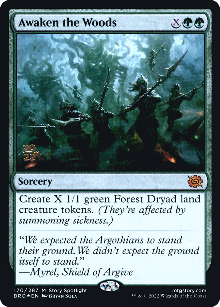 Awaken the Woods [The Brothers' War Prerelease Promos] - Trinity Hobby