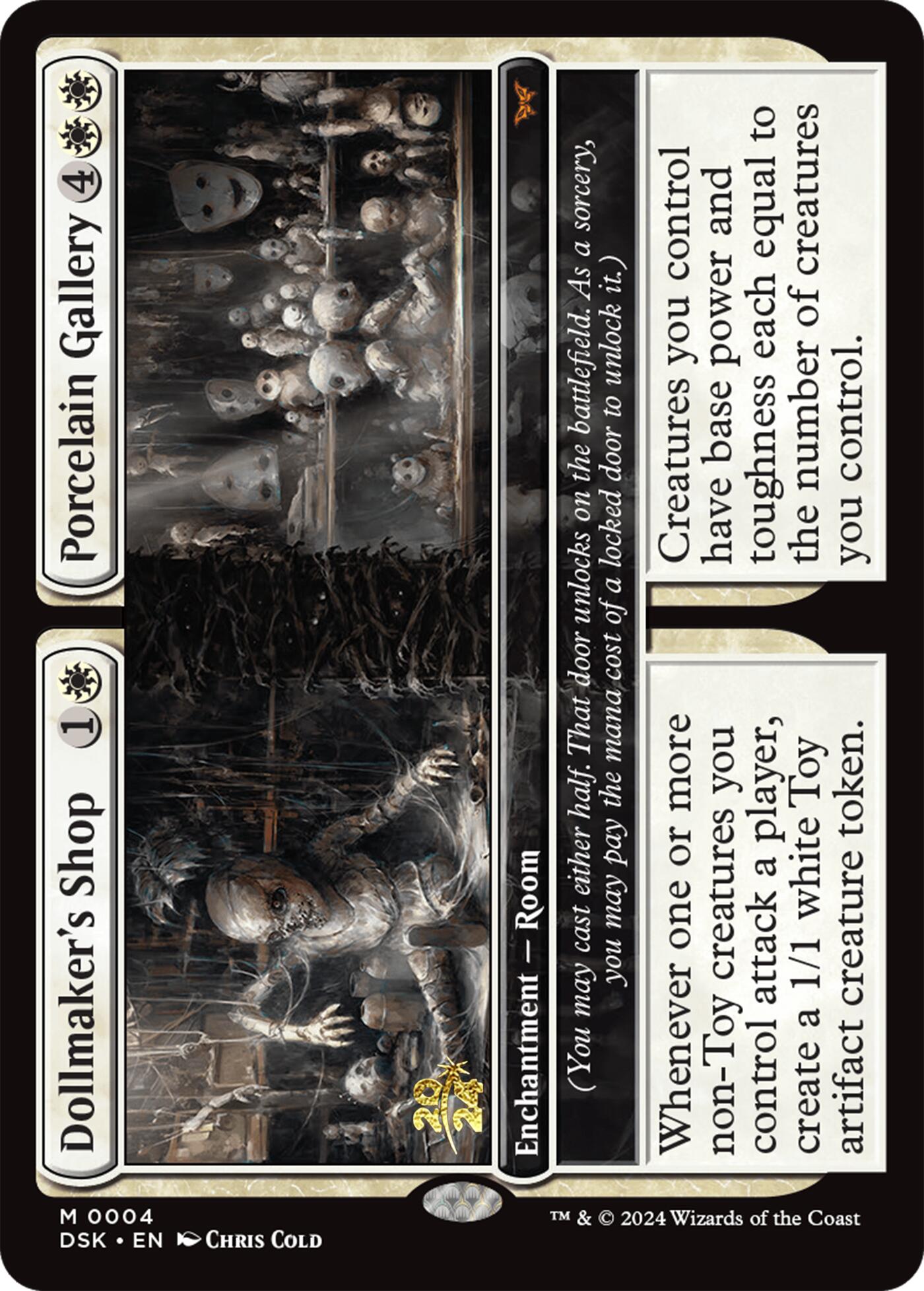 Dollmaker's Shop // Porcelain Gallery [Duskmourn: House of Horror Prerelease Promos] - Trinity Hobby