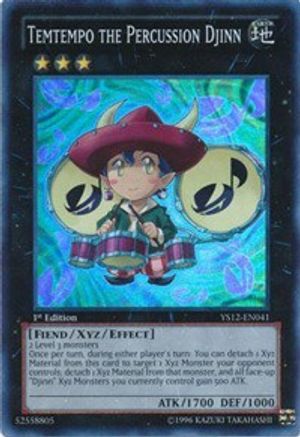 Temtempo the Percussion Djinn [YS12-EN041] Super Rare - Trinity Hobby