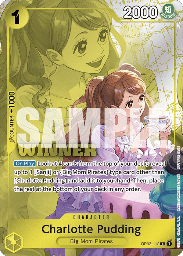 Charlotte Pudding (Winner Pack 2024 Oct.-Dec.) (OP03-112) - [One Piece Promotion Cards] Foil - Trinity Hobby