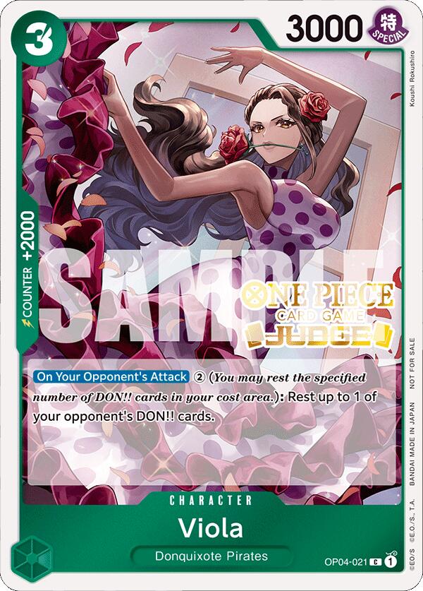 Viola (Judge Pack Vol. 4) (OP04-021) - [One Piece Promotion Cards] Foil - Trinity Hobby