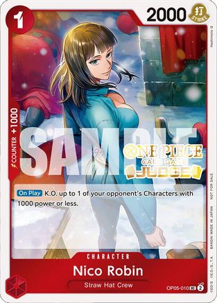 Nico Robin (Judge Pack Vol. 4) (OP05-010) - [One Piece Promotion Cards] Foil - Trinity Hobby