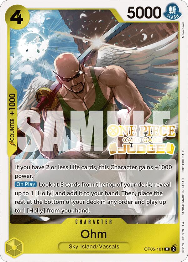Ohm (Judge Pack Vol. 4) (OP05-101) - [One Piece Promotion Cards] Foil - Trinity Hobby
