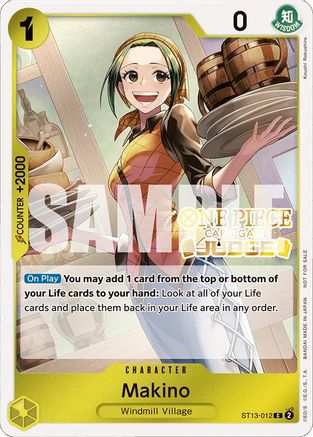 Makino (Judge Pack Vol. 4) (ST13-012) - [One Piece Promotion Cards] Foil - Trinity Hobby