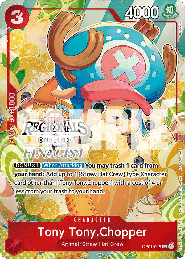 Tony Tony.Chopper (Offline Regional 2024 Vol. 3) [Finalist] (OP01-015) - [One Piece Promotion Cards] Foil - Trinity Hobby