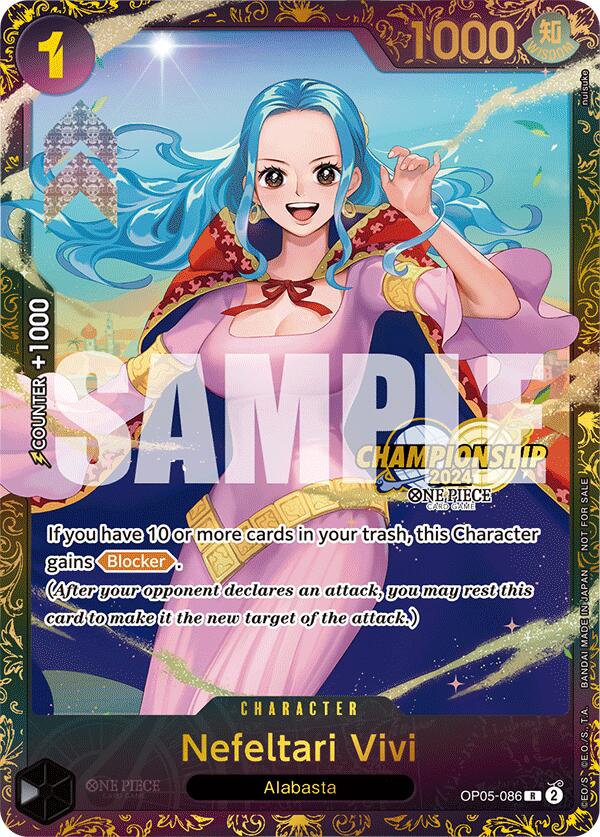 Nefeltari Vivi (October Championship 2024 Store Regionals) (OP05-086) - [One Piece Promotion Cards] Foil - Trinity Hobby