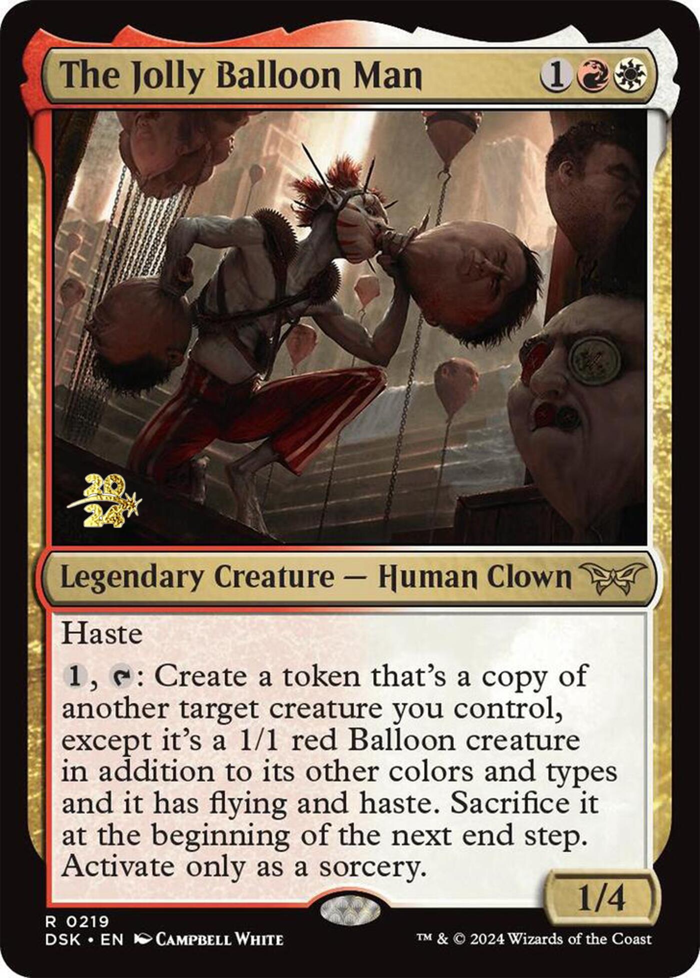 The Jolly Balloon Man [Duskmourn: House of Horror Prerelease Promos] - Trinity Hobby