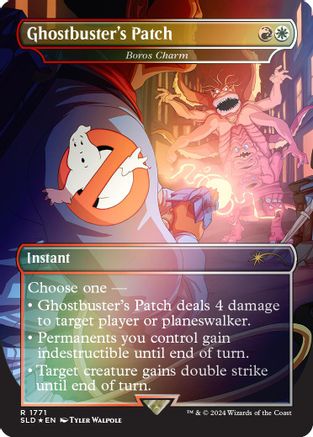Ghostbuster's Patch - Boros Charm (Rainbow Foil) (SLD-1771) - [Secret Lair Drop Series] Foil - Trinity Hobby