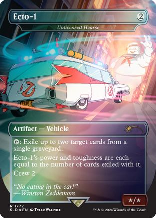 Ecto-1 - Unlicensed Hearse (Rainbow Foil) (SLD-1772) - [Secret Lair Drop Series] Foil - Trinity Hobby