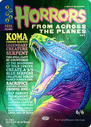 Koma, Cosmos Serpent (Rainbow Foil) (SLD-1765) - [Secret Lair Drop Series] Foil - Trinity Hobby
