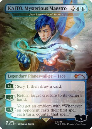 KAITO, Mysterious Maestro - Jace, Unraveler of Secrets (Rainbow Foil) (SLD-1590) - [Secret Lair Drop Series] Foil