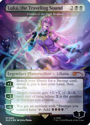 Luka, the Traveling Sound - Liliana of the Dark Realms (Rainbow Foil) (SLD-1593) - [Secret Lair Drop Series] Foil - Trinity Hobby