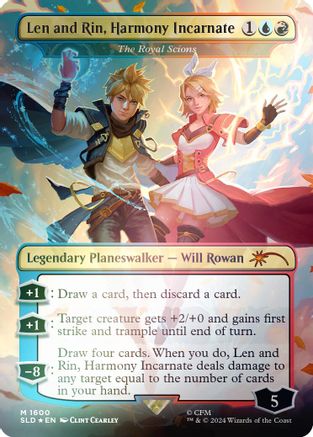 Len and Rin, Harmony Incarnate - The Royal Scions (Rainbow Foil) (SLD-1600) - [Secret Lair Drop Series] Foil - Trinity Hobby