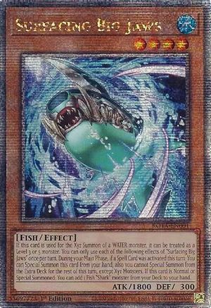 Surfacing Big Jaws (Quarter Century Secret Rare) [ROTA-EN001] Quarter Century Secret Rare - Trinity Hobby