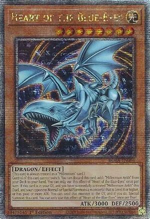 Heart of the Blue-Eyes (Quarter Century Secret Rare) [ROTA-EN004] Quarter Century Secret Rare - Trinity Hobby