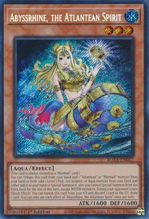 Abyssrhine, the Atlantean Spirit [ROTA-EN017] Secret Rare - Trinity Hobby