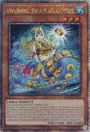 Abyssrhine, the Atlantean Spirit (Quarter Century Secret Rare) [ROTA-EN017] Quarter Century Secret Rare - Trinity Hobby