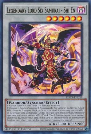 Legendary Lord Six Samurai - Shi En [ROTA-EN039] Ultra Rare - Trinity Hobby