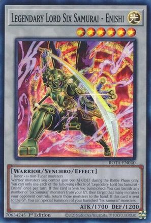Legendary Lord Six Samurai - Enishi [ROTA-EN040] Super Rare - Trinity Hobby