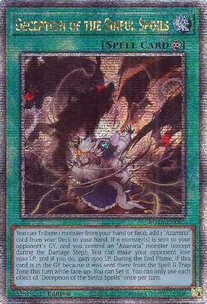 Deception of the Sinful Spoils (Quarter Century Secret Rare) [ROTA-EN055] Quarter Century Secret Rare - Trinity Hobby